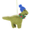 Handmade Felt Hanging Cosy Dinosaur Christmas