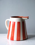 Bold Stripe Large Jug, RED