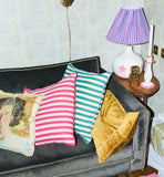 Magenta Striped Cushion