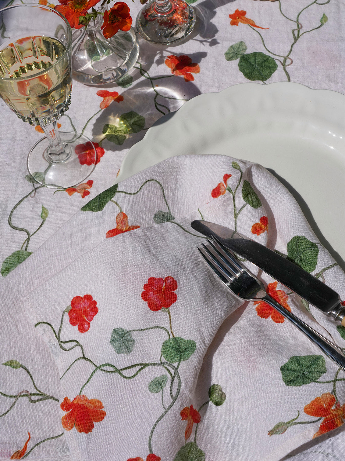 Nasturtium Linen Napkin