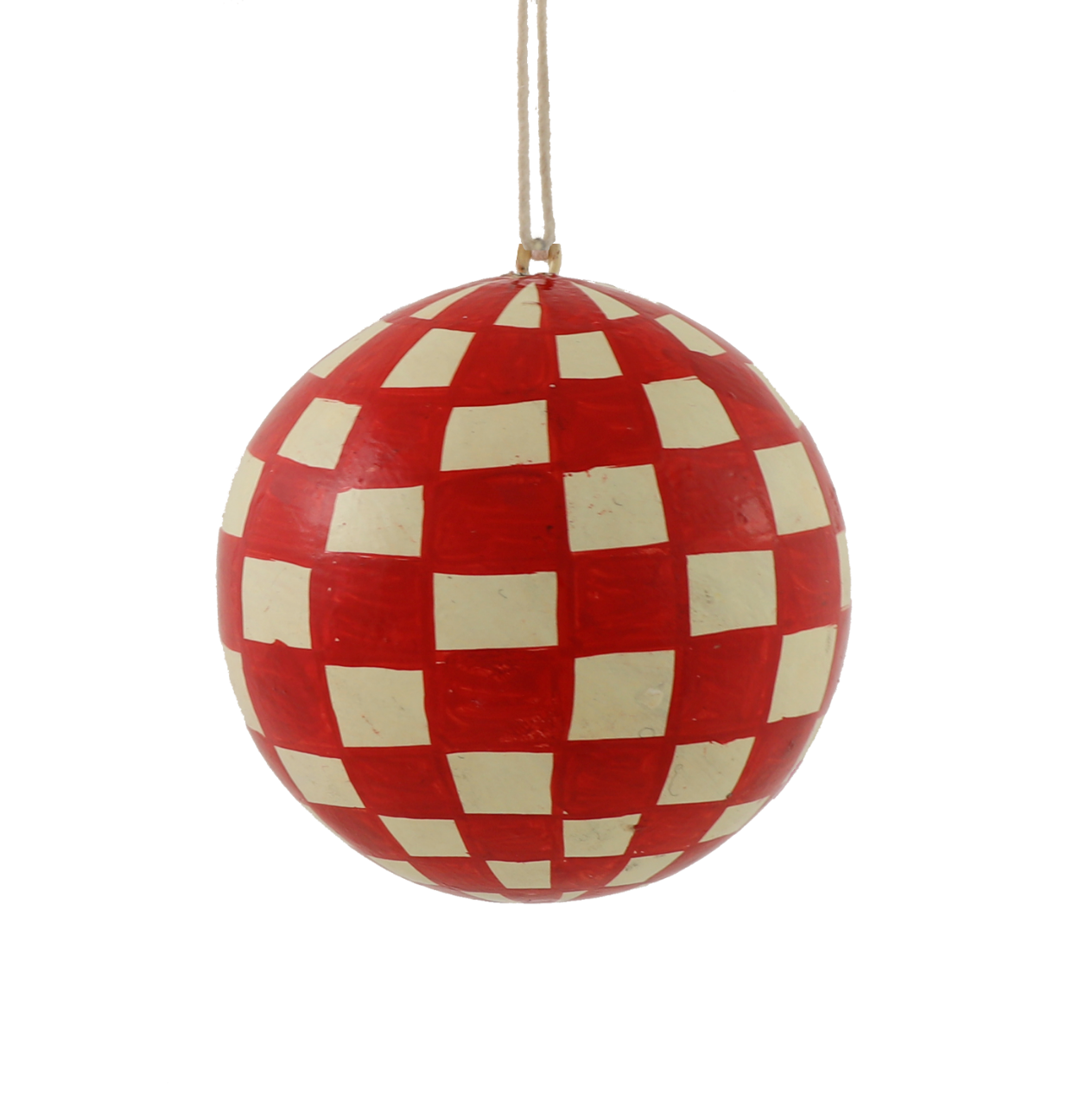 Red Check bauble